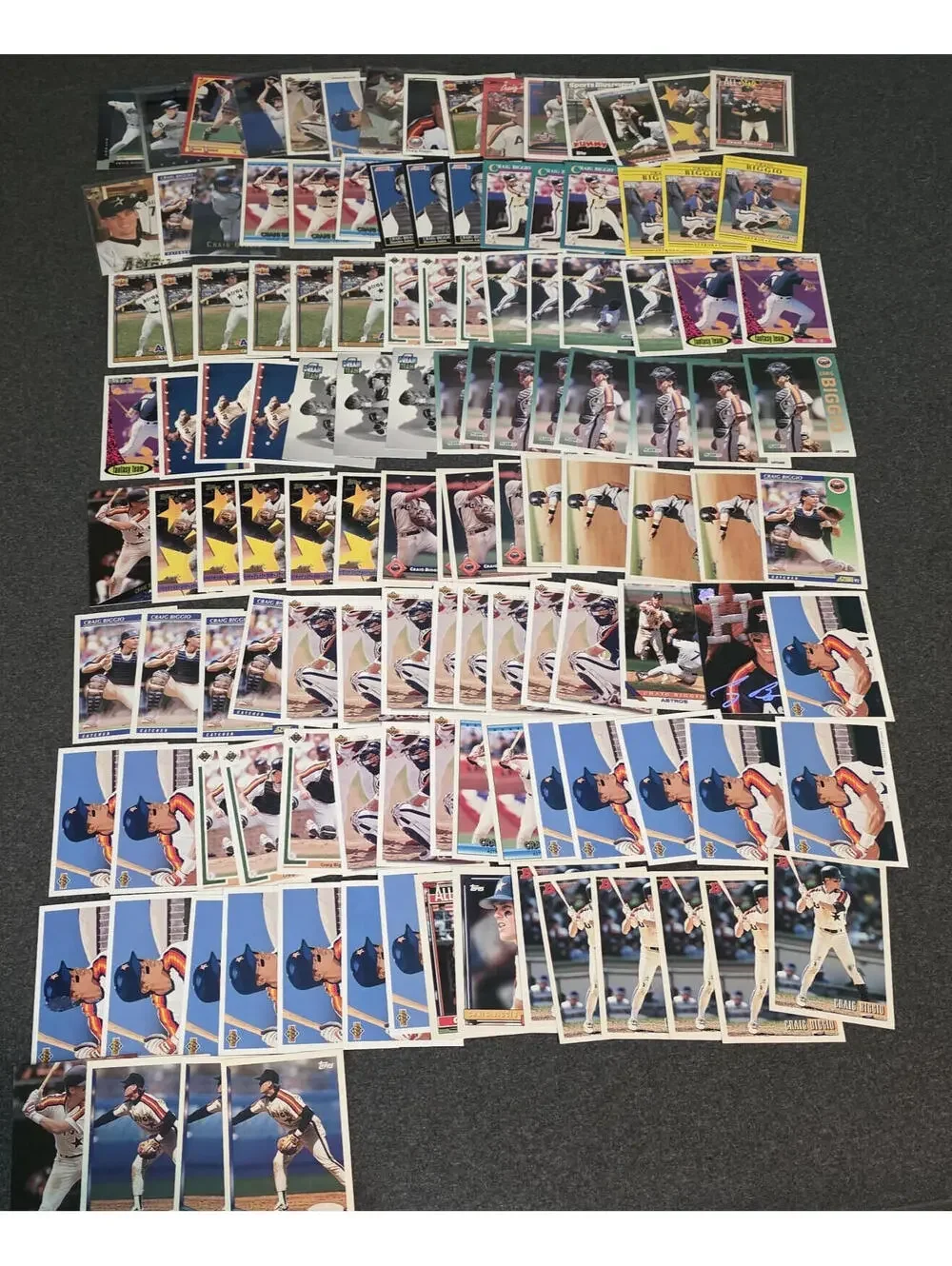 Craig Biggio Houston Astros HOF 124 Card Lot